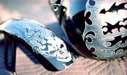 skull and tribal graphics