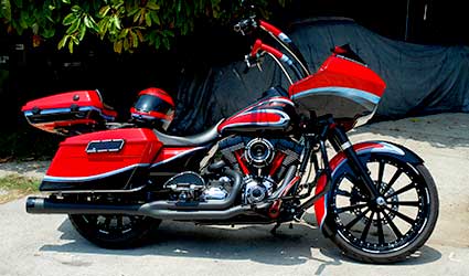 two tone graphics custom paint harley