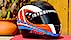 lettering racing helmet
