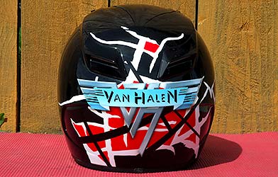 custom paint Van Halen helmet ProArtPaint