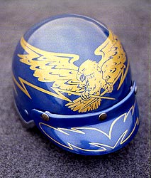 gold eagle design helmet for King of Malaysia