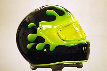 Splat Graphics on helmet