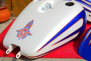 scallops custrom paint harley davidson ProArtPaint.com
