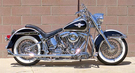 black on silver two-tone Harley Davidson custom paint by ProArt Paint