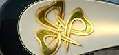 inlayed gold leaf